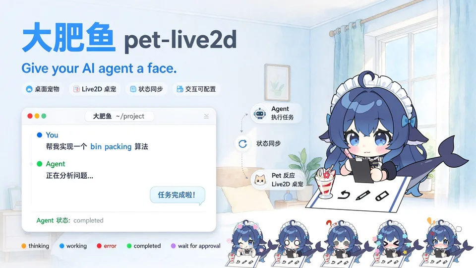 dsh-pet-live2d — official product artwork